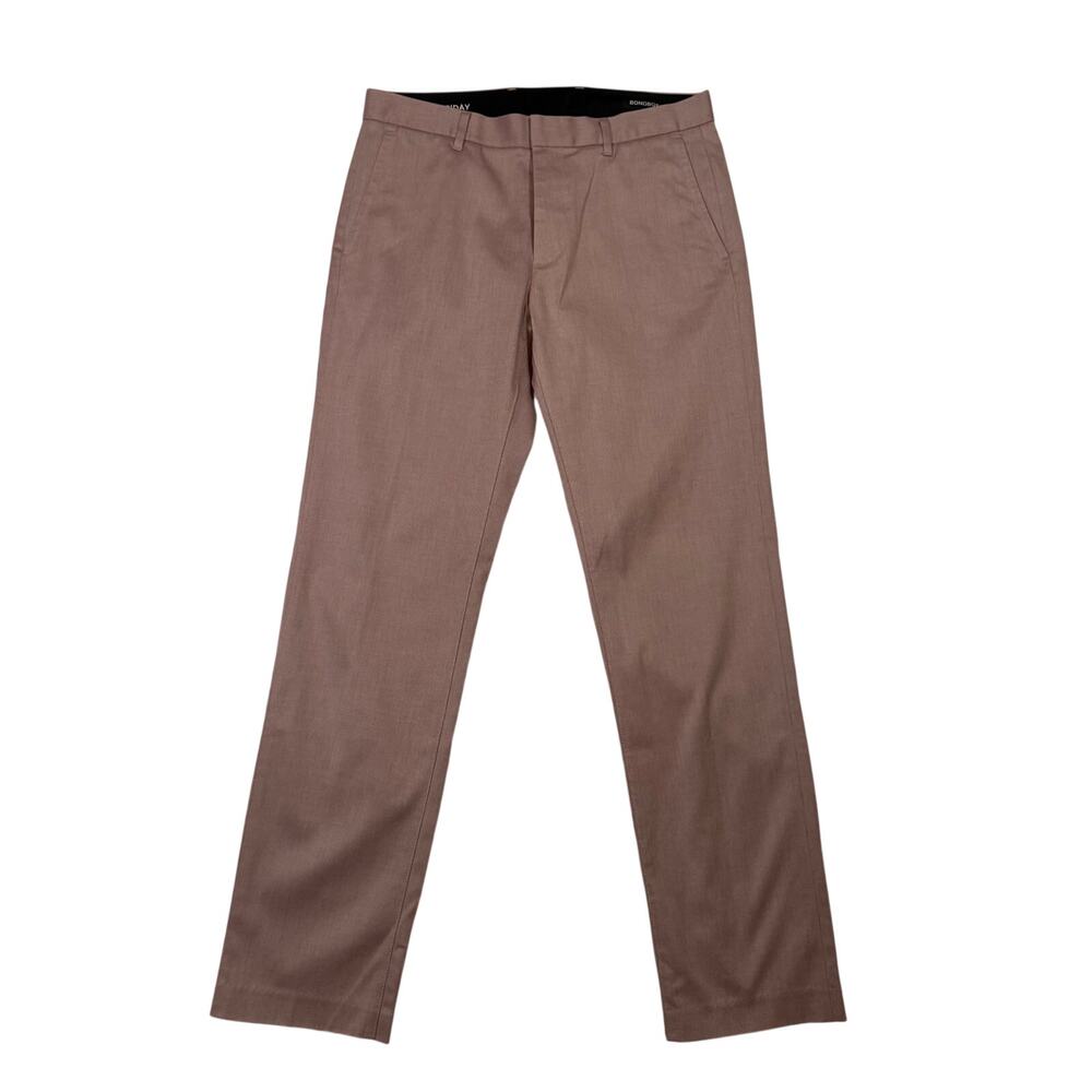 Bonobos Mens 31x32 Weekday Warrior Dress Pants Cotton Blue Monday Slim Taper Fit